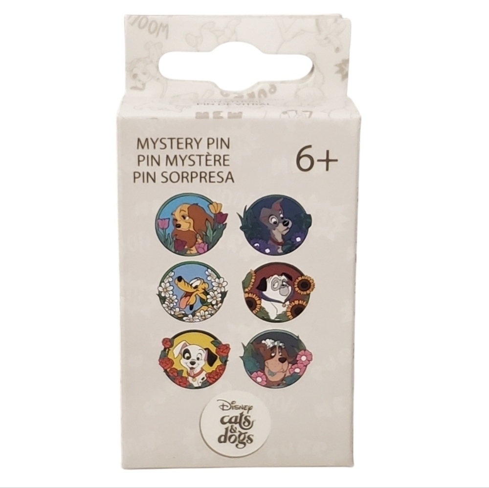 Loungefly Disney Dogs Floral Blind Box Enamel Pin Mystery